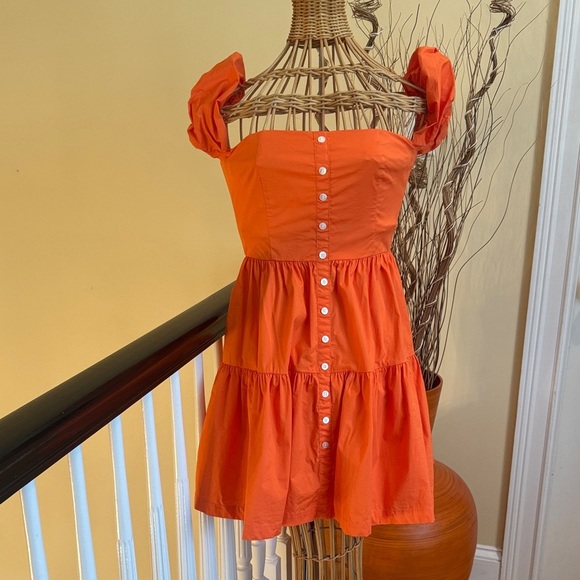 Staud orange Elio mini dress - Picture 2 of 12